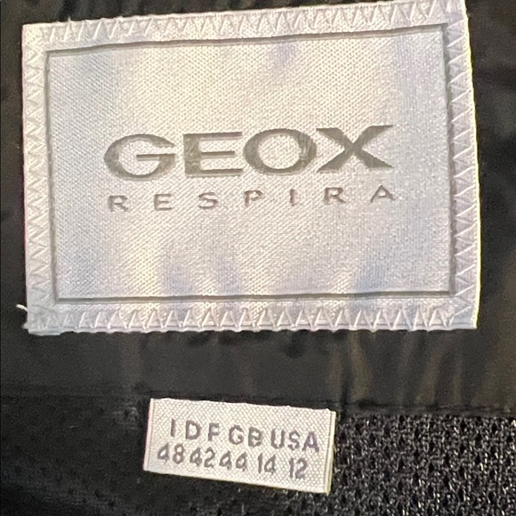 Geox Black Down-filled Hooded Parka Coat Size 12 - Picture 13 of 14